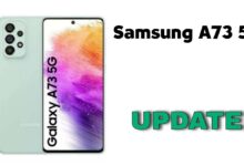 Samsung A73 5G August 2024 Security Patch update