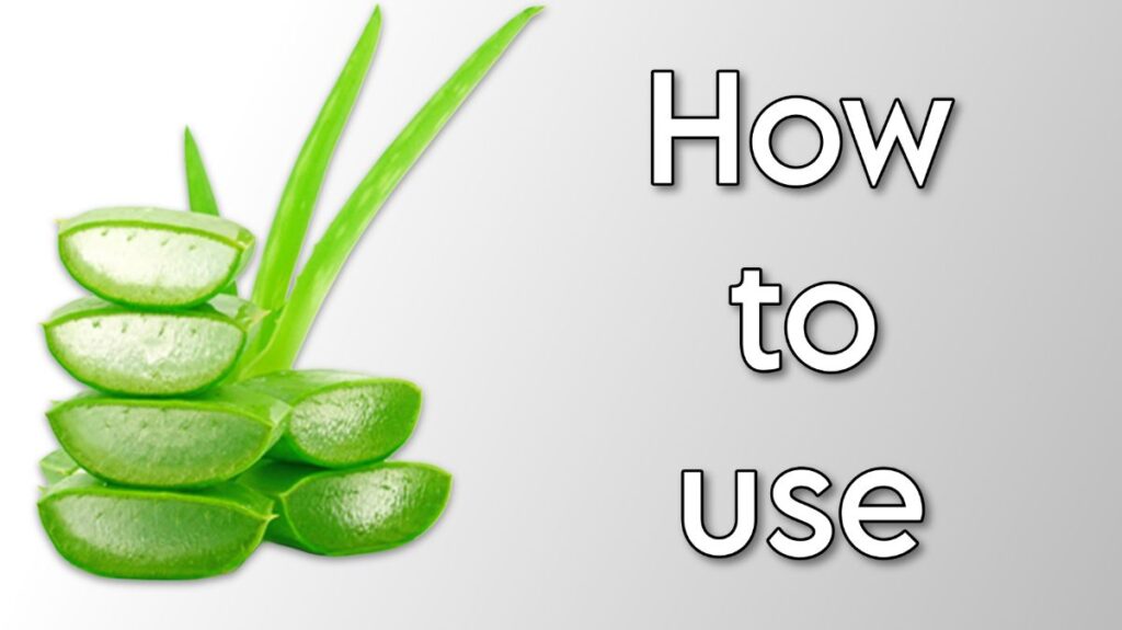 how to use aloe vera